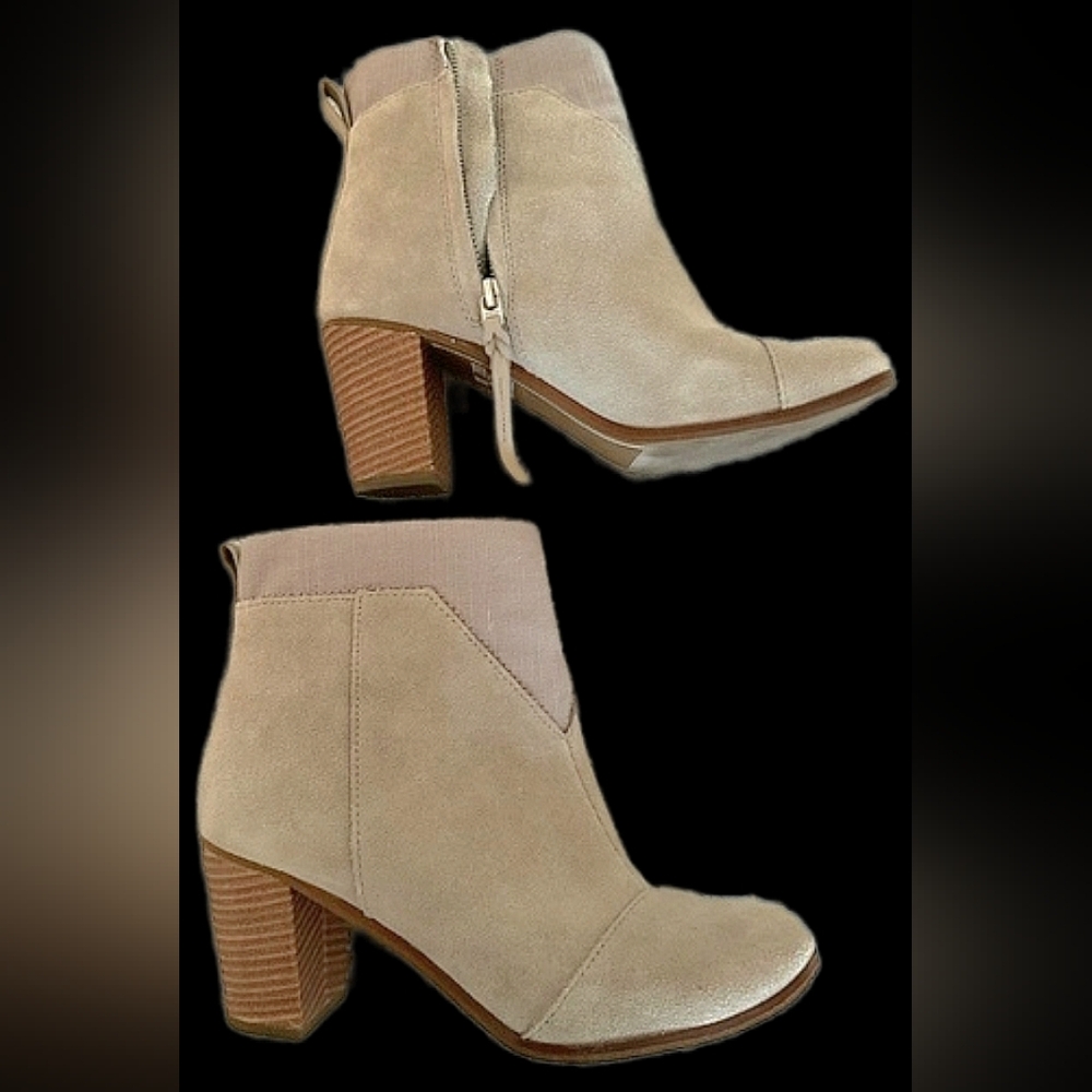 Toms Suede Leather Ankle Boots/ Booties